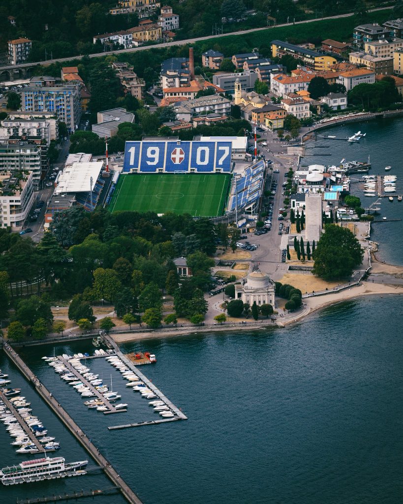 El estadio Giuseppe Sinigaglia, casa del Como 1907