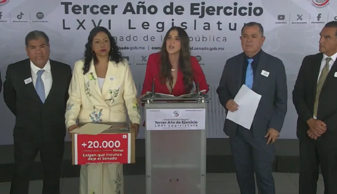 Con 20 mil firmas exigen en el Senado la salida de Enrique Inzunza