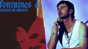 Flyer del show de Fontaines D.C en México
