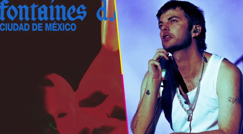 Flyer del show de Fontaines D.C en México