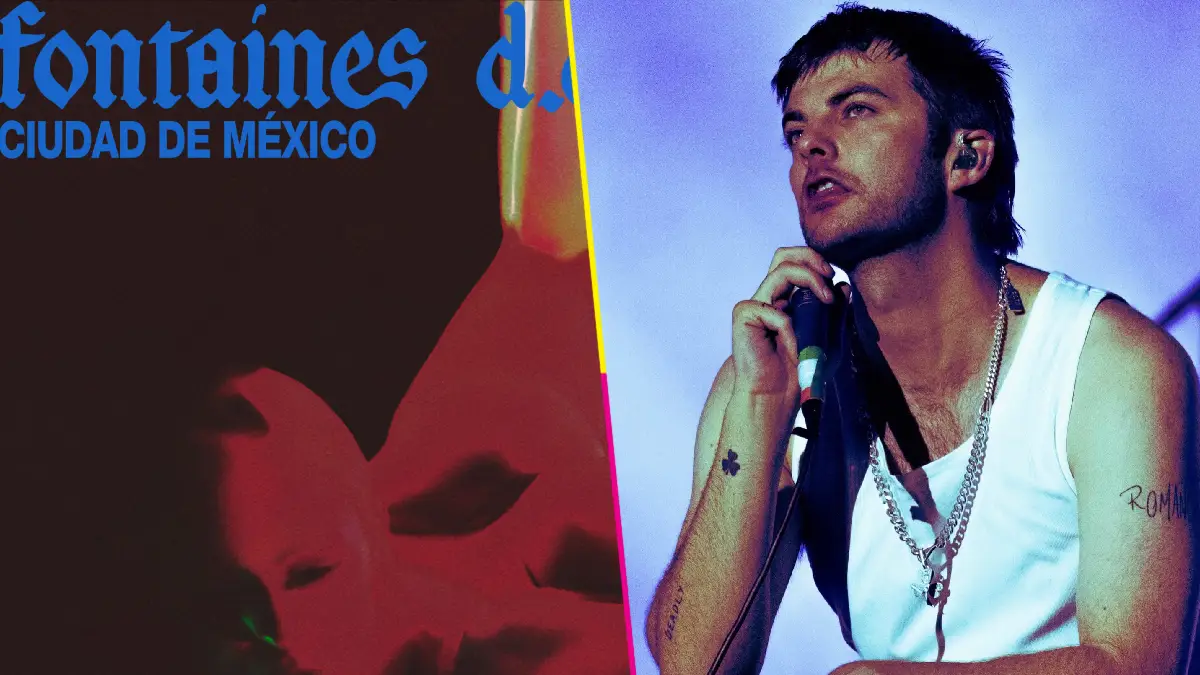 Flyer del show de Fontaines D.C en México