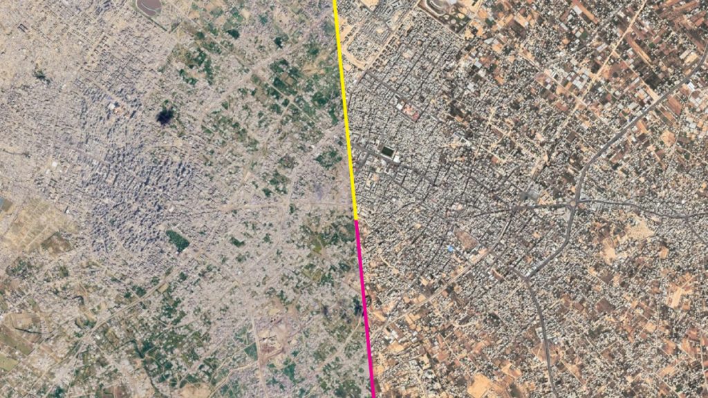 Google Earth actualiza imágenes de Gaza y muestra la magnitud de la devastación