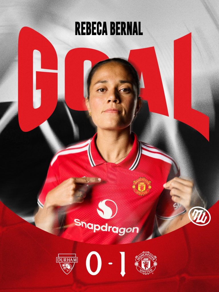 Rebeca Bernal aporta con otro gol al triunfo del Manchester United