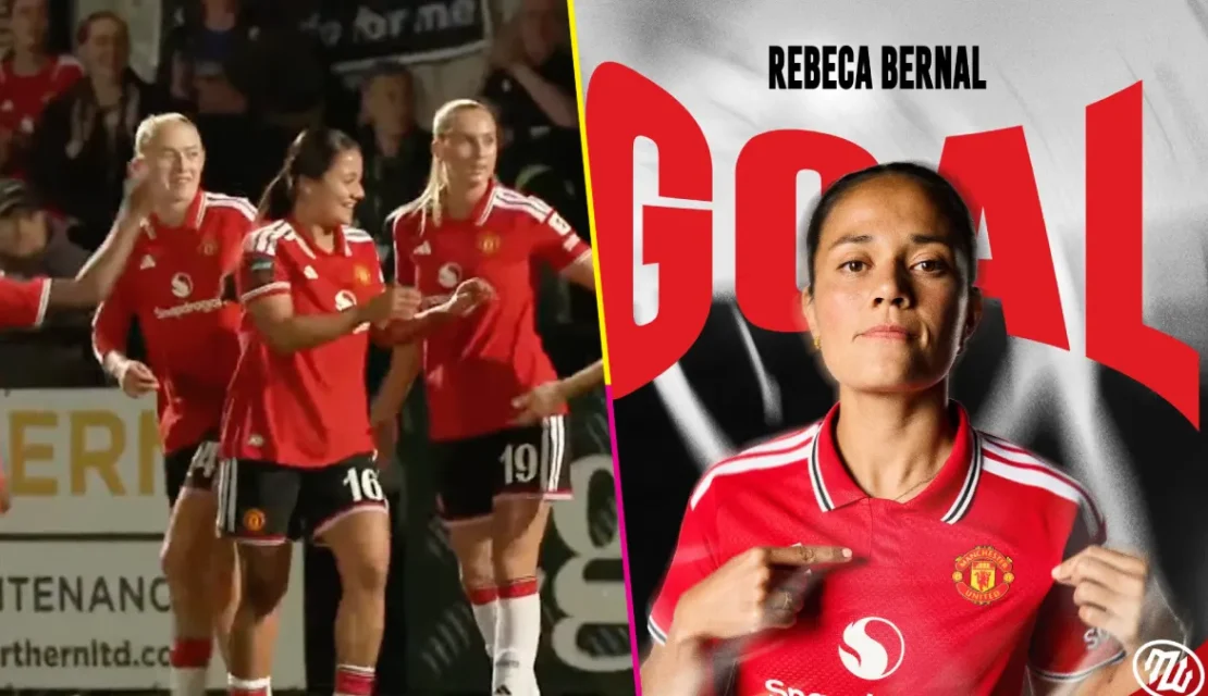 Enrachada: Rebeca Bernal aporta con otro gol al triunfo del Manchester United