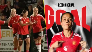 Rebeca Bernal aporta con otro gol al triunfo del Manchester United