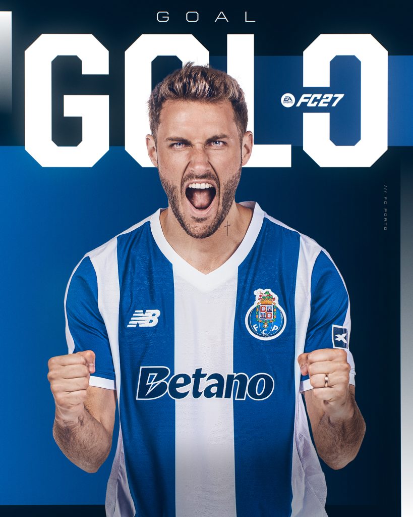 Santi Giménez anota su primer gol con Porto