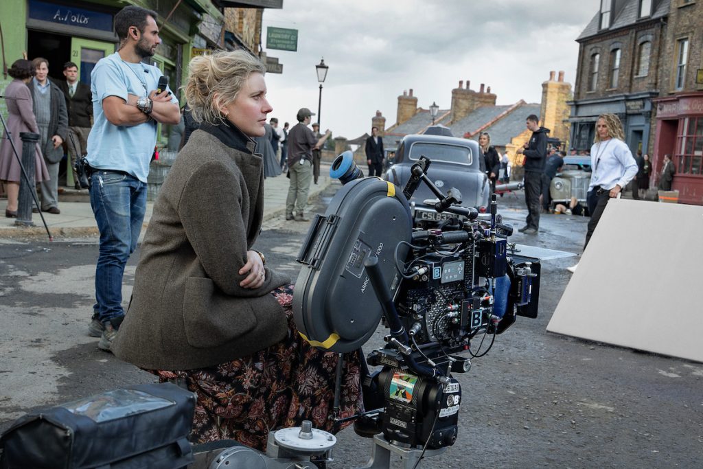 Greta Gerwig en el set de 'Narnia: El sobrino del mago'