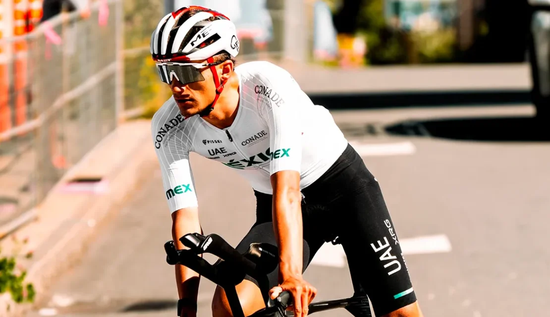 Isaac del Toro coloca a México en el quinto lugar del Mundial de ciclismo en Montreal