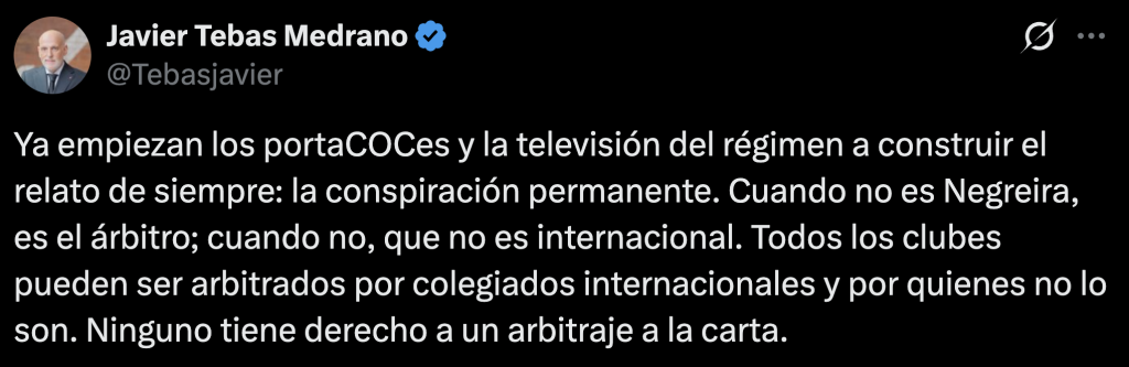 Real Madrid exige salida de Javier Tebas