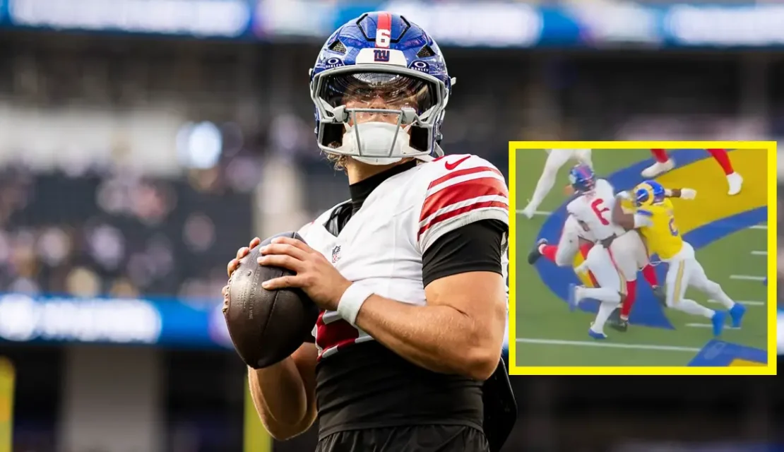 Alarma en los Giants: Jaxson Dart podría perderse el resto de la temporada de la NFL