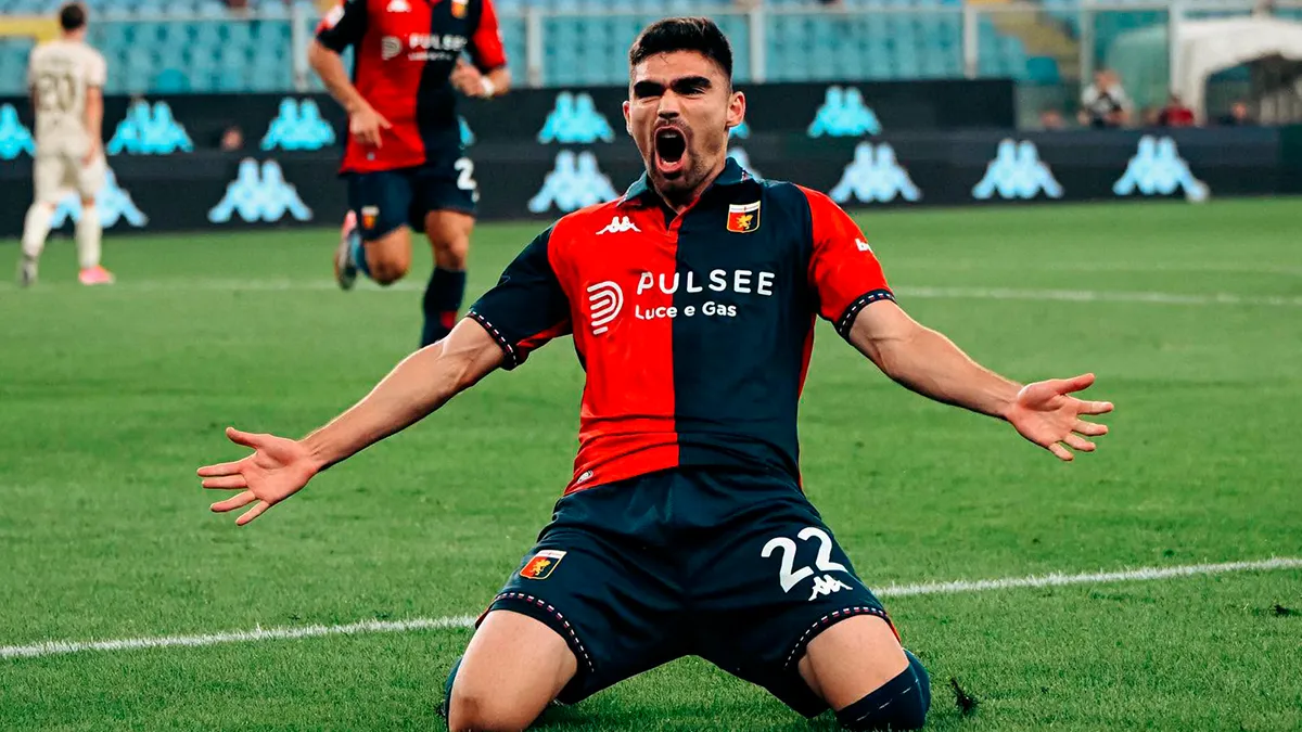 Johan Vásquez ya dio el grito en Italia con el gol del triunfo para el Genoa
