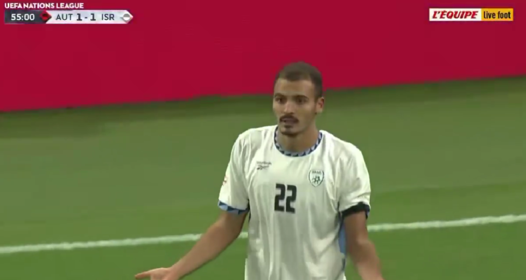 Polémica por festejo de jugador de Israel que fue expulsado