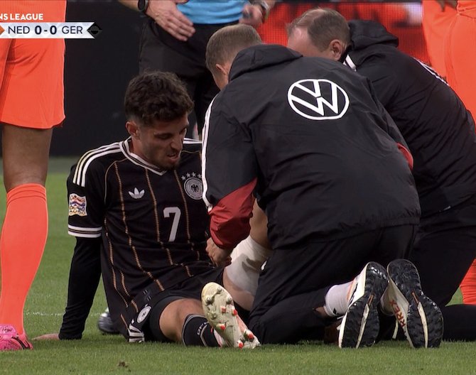 Kai Havertz se lesionó con Alemania