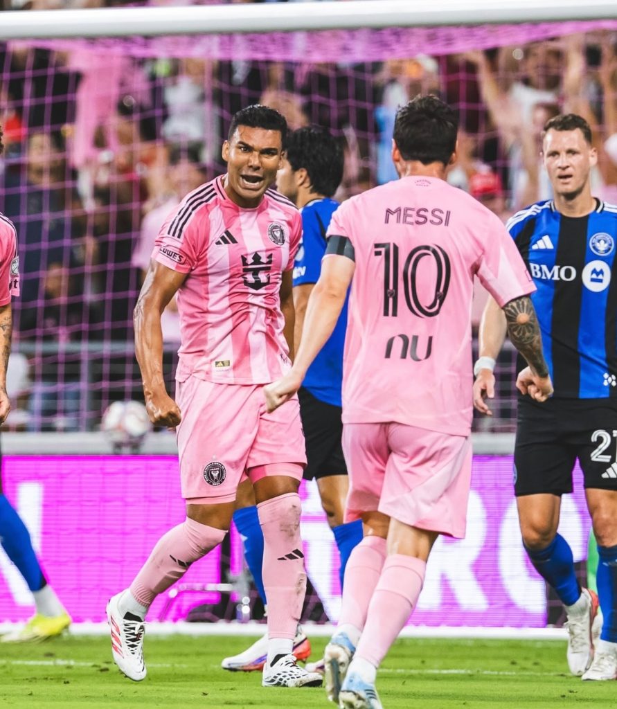 Messi y Casemiro con el Inter Miami