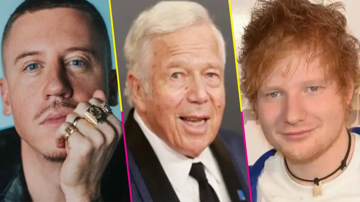 Por presiones de Robert Kraft, Ed Sheeran retiró de su gira al rapero Mackemore