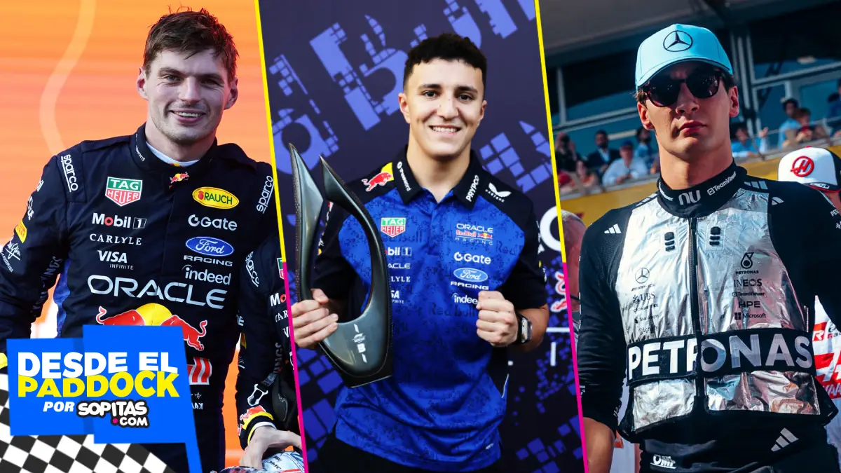 Max Verstappen, Isack Hadjar y George Russell salen en defensa de Franco Coalpinto
