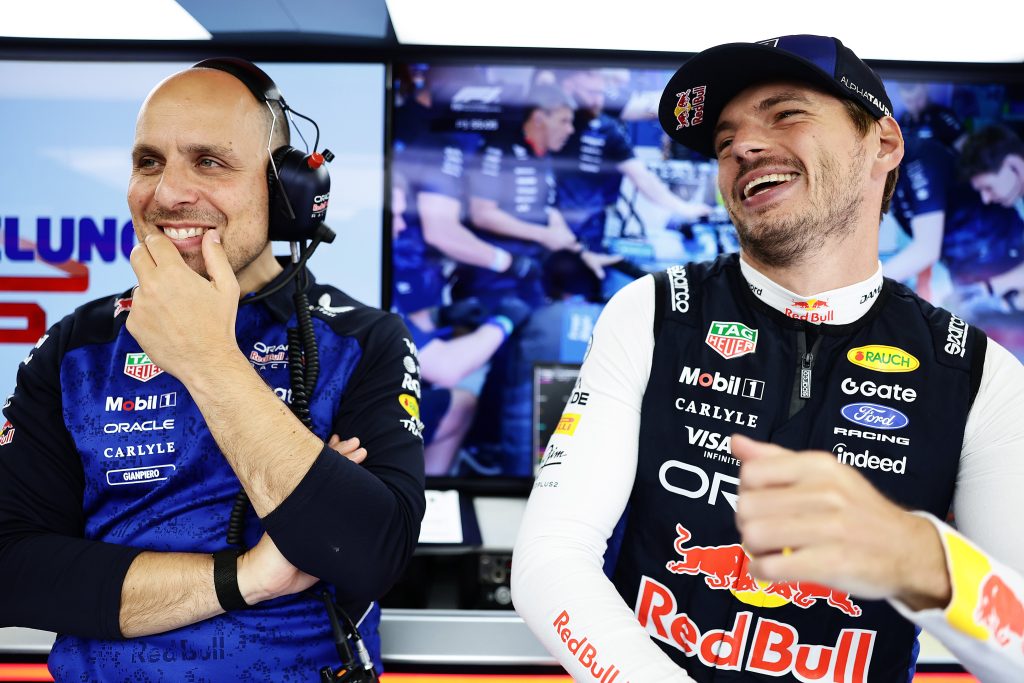 Max Verstappen y Gianpiero Lambiase