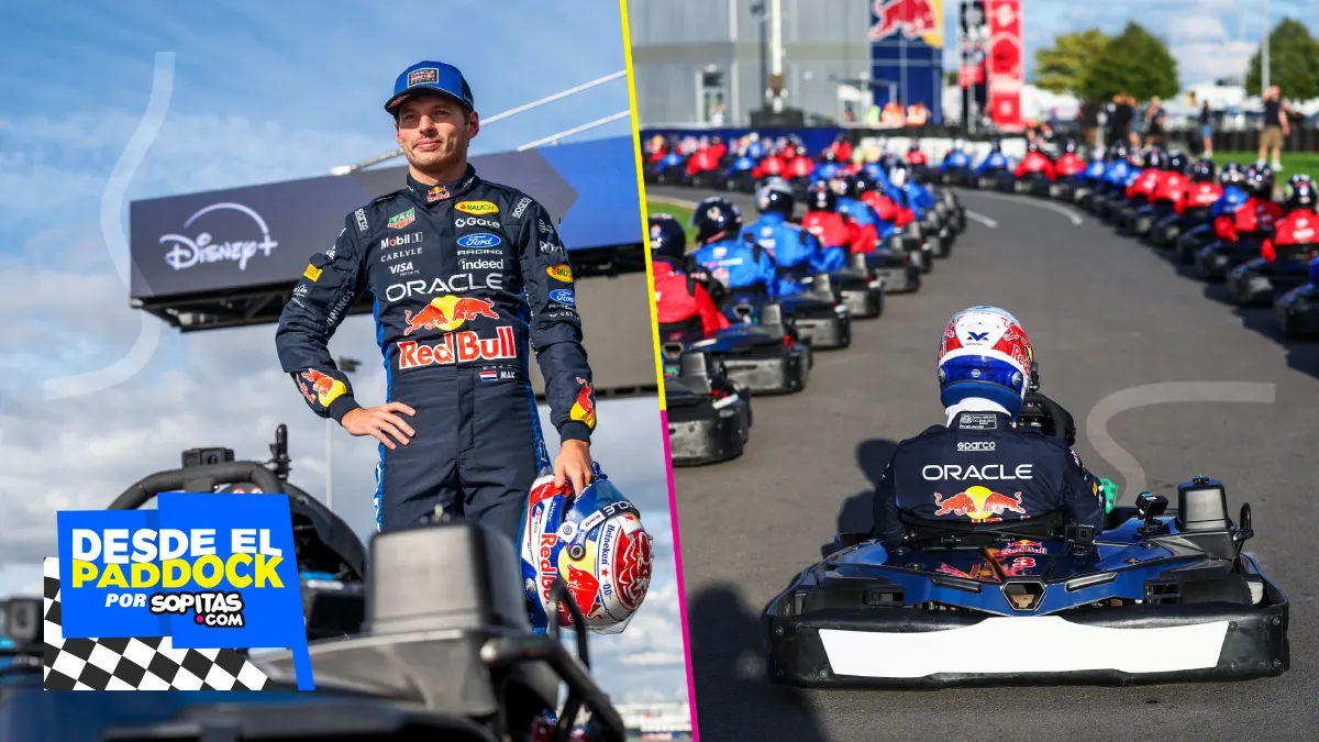 Así fue la victoria de Max Verstappen vs 100 karts