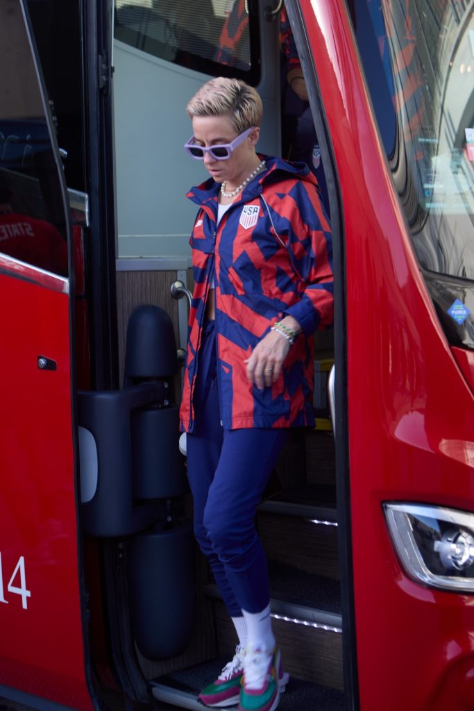 Megan Rapinoe en México, en 2022