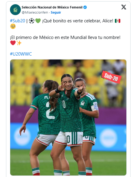 empate de México vs Benín en el Mundial Femenil Sub-20