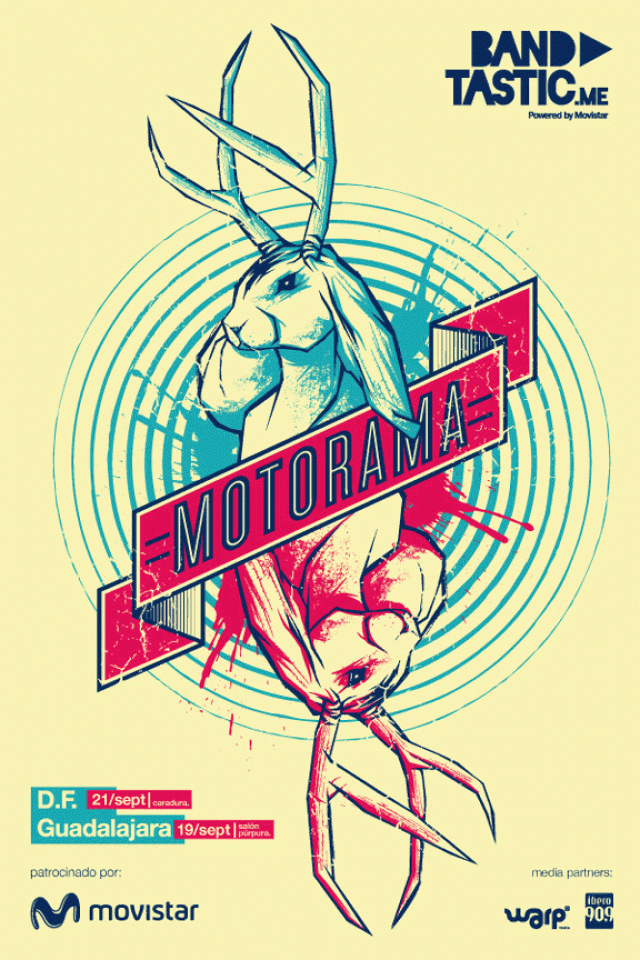 Flyer del primer show de Motorama en México