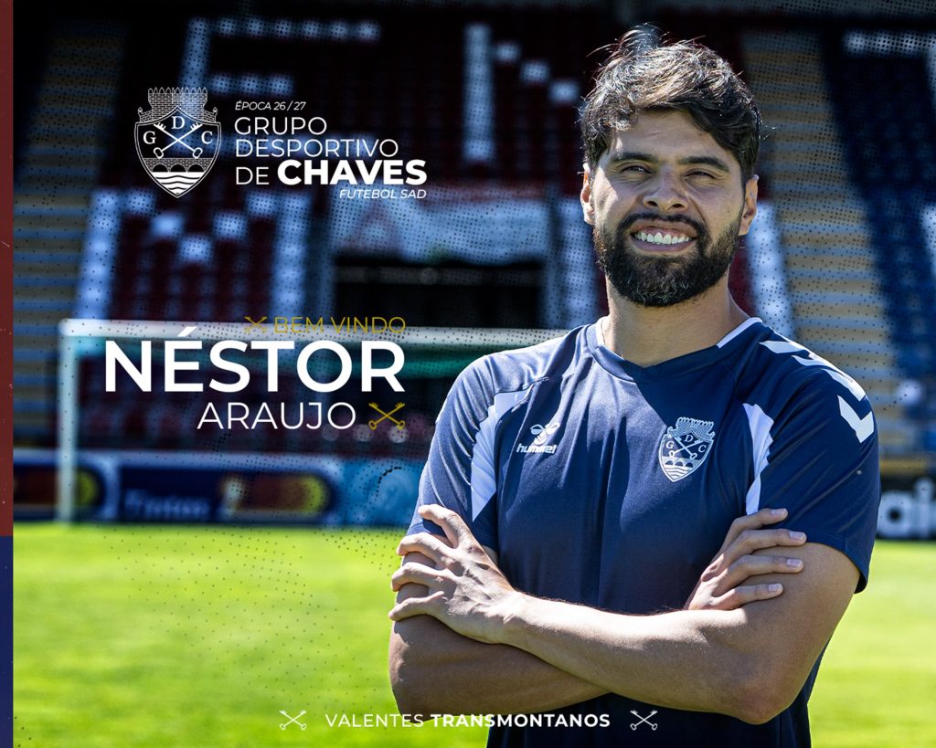 Néstor Araujo, nuevo jugador del GD Chaves