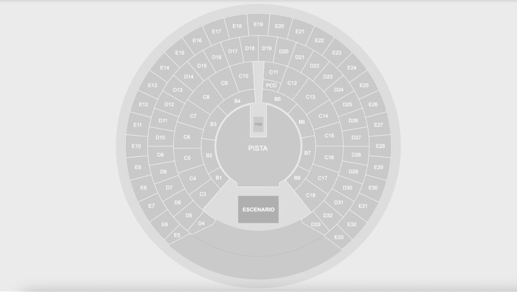 mapa palacio de los deportes concierto niall horan 2027