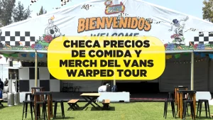 Foto del área de comida del Vans Warped Tour