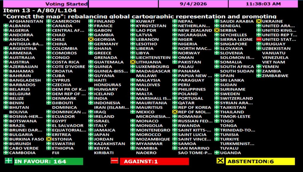 África se ve más pequeña de lo que es y la ONU votó por corregir mapas mundiales
