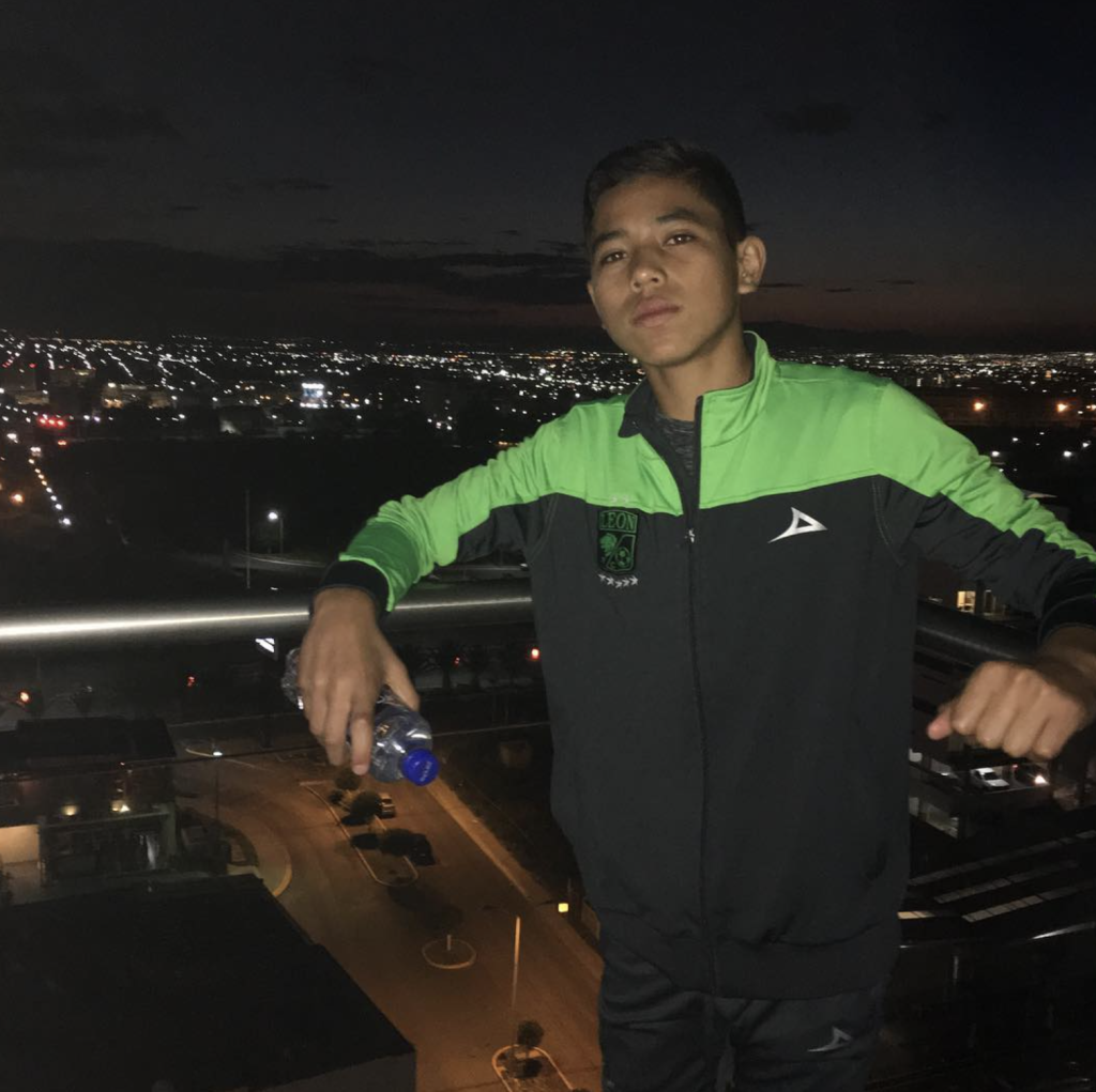 Oscar García, a los 15 años de edad