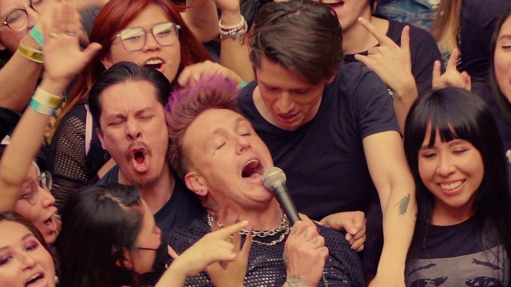 Foto de Papa Roach tomada durante concierto en House of Vans