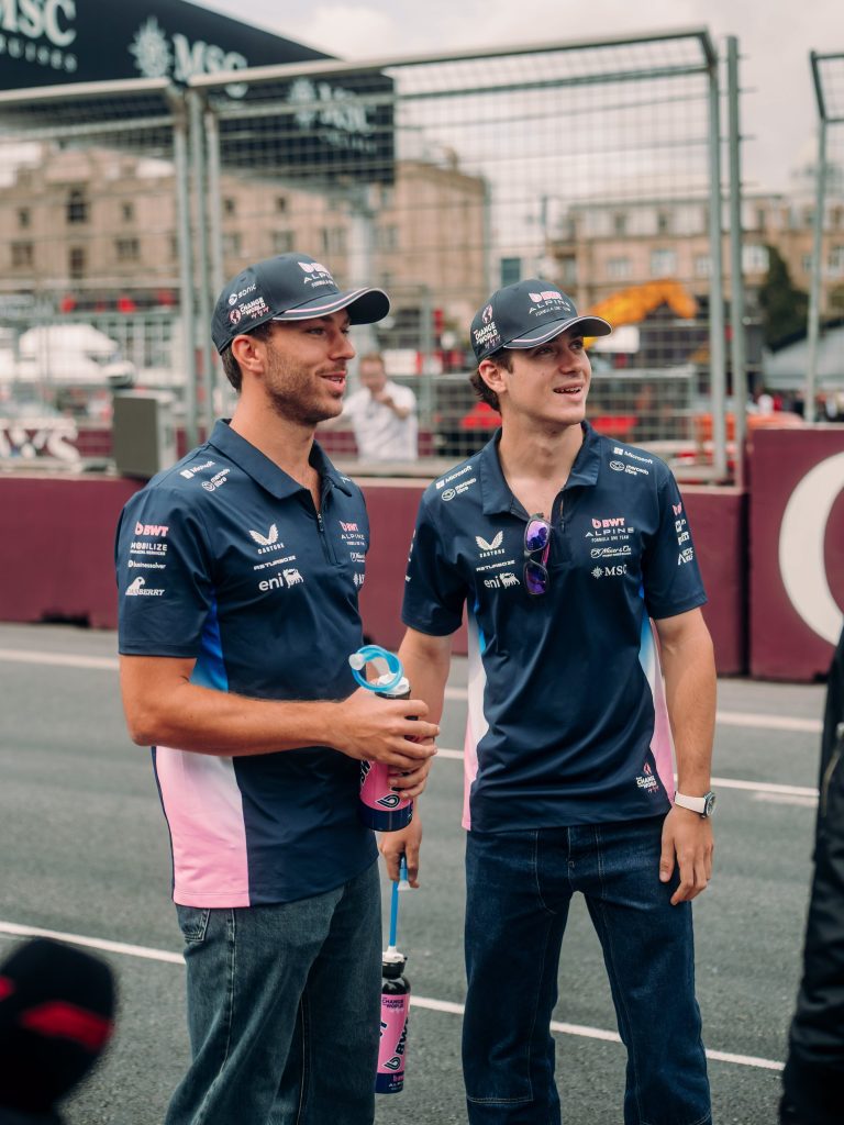Pierre Gasly y Franco Colapinto