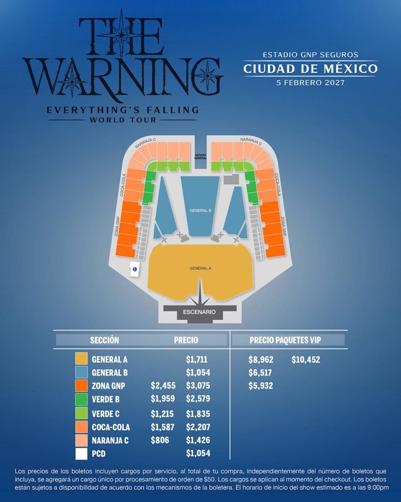 precios boletos the warning