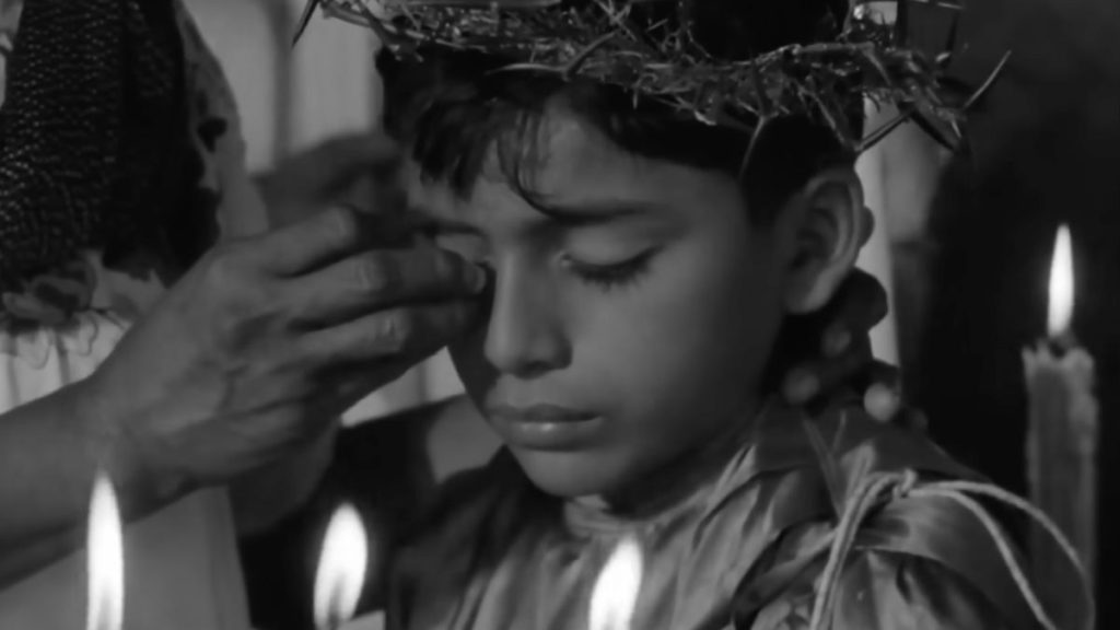 Imagen de 'El tuerto' en Raíces, la película mexicana