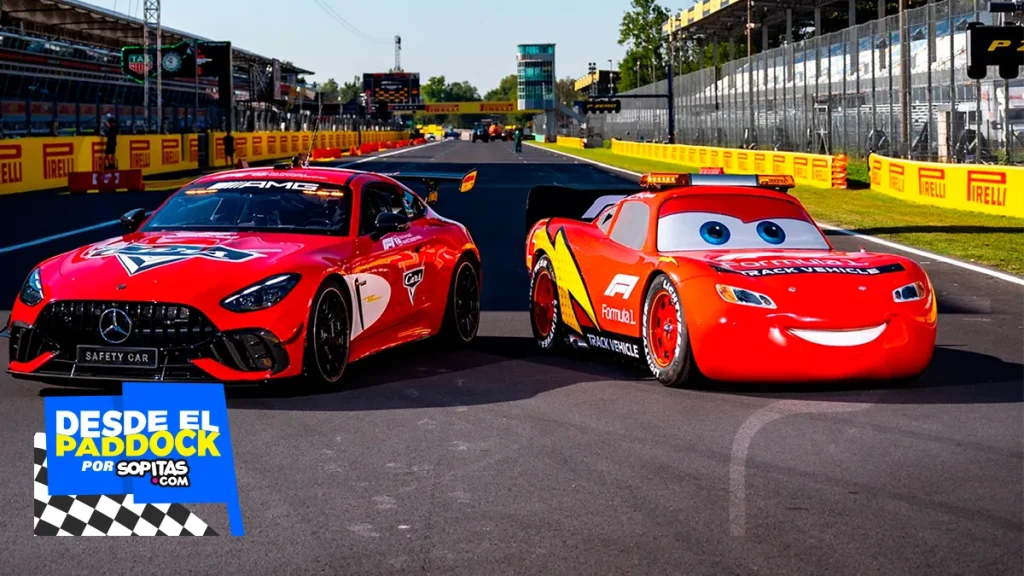 Rayo McQueen en el GP de Italia