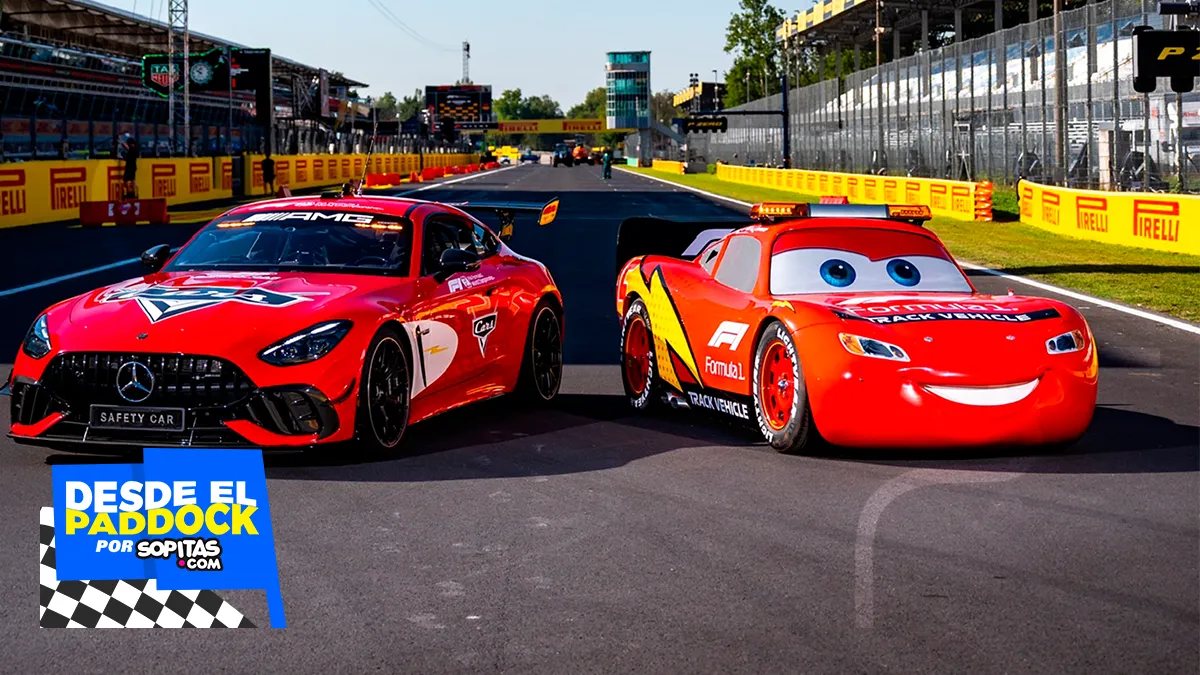 Rayo McQueen en el GP de Italia