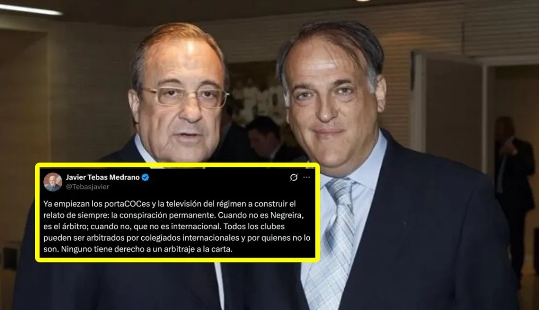 “No es dueño de LaLiga”: Real Madrid exige salida de Javier Tebas