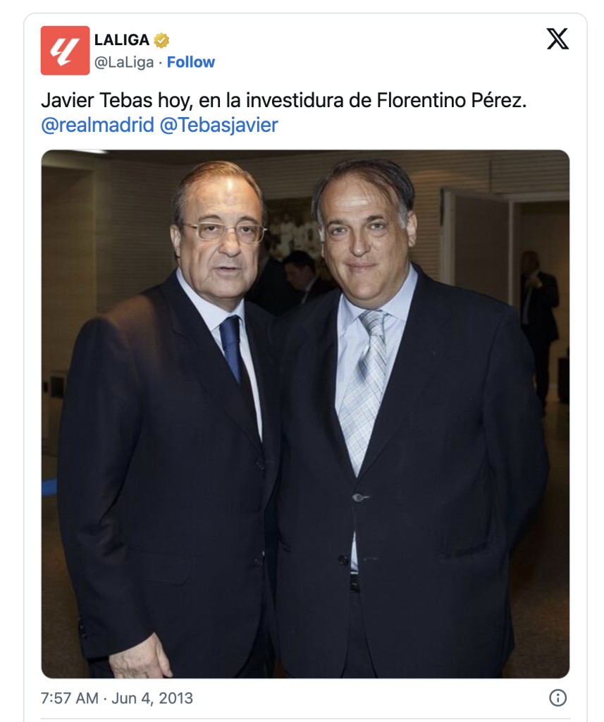 Real Madrid exige salida de Javier Tebas