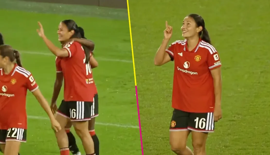 ¡Cada vez más histórica! Rebeca Bernal anota sus primeros goles con Manchester United