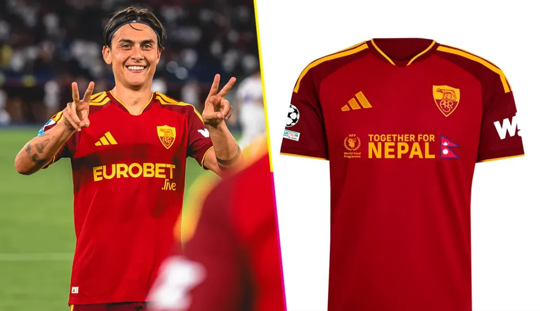 La Roma modificará su uniforme en Champions en beneficio de damnificados en Nepal