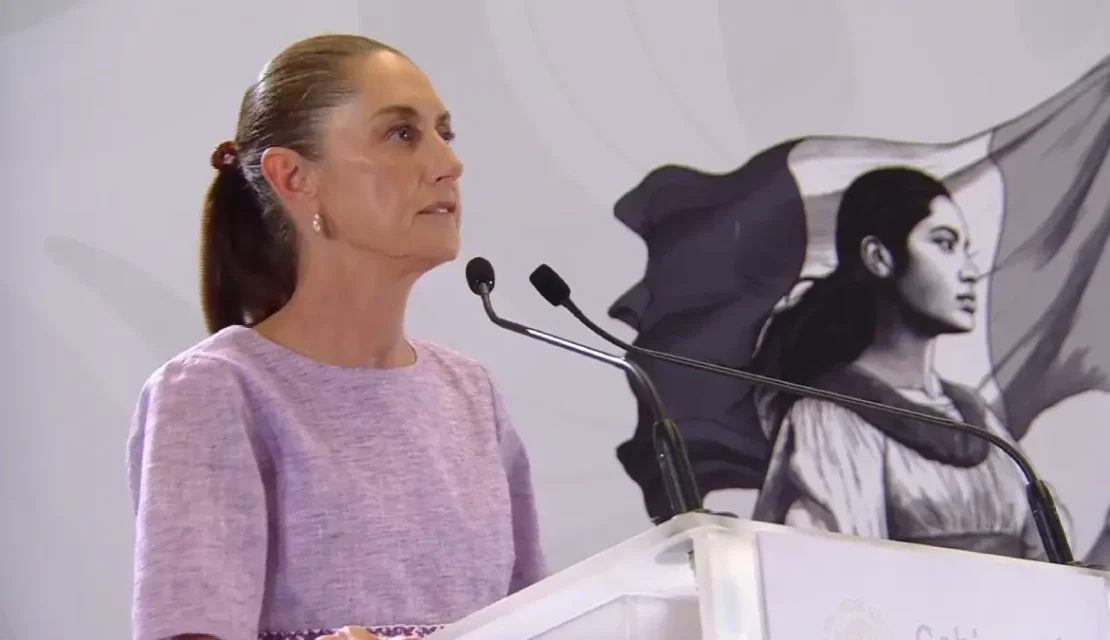 Sheinbaum da su informe de gobierno en Colima y recibe abucheos