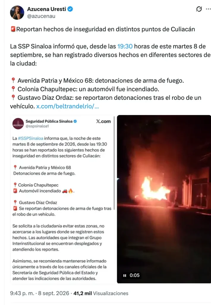 Sinaloa: Balaceras, incendios y la detención de presuntos responsables de la desaparición de mineros