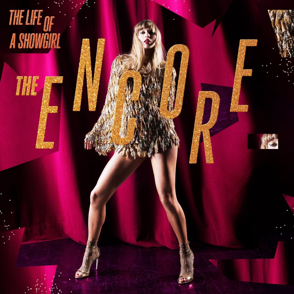 portada de the life of a showgirl the encore de taylor swift