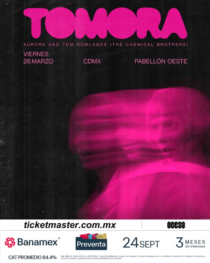 Flyer de la presentación de TOMORA en México