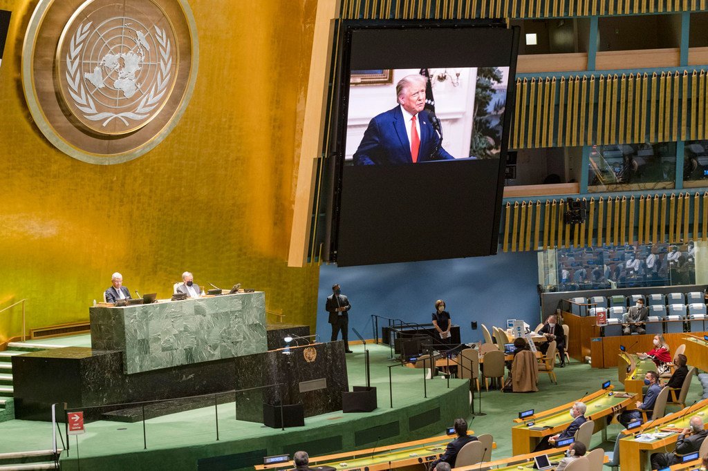 Trump amenaza con usar su "poder militar" contra medio mundo en la Asamblea General de la ONU