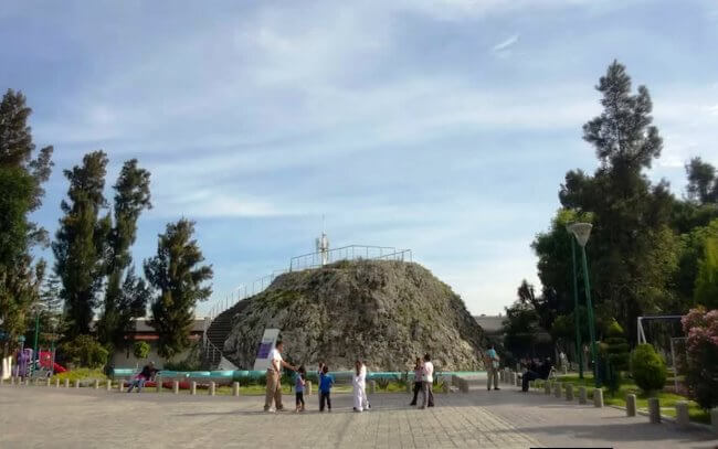 El volcán más chiquito del mundo está en un patio de Puebla