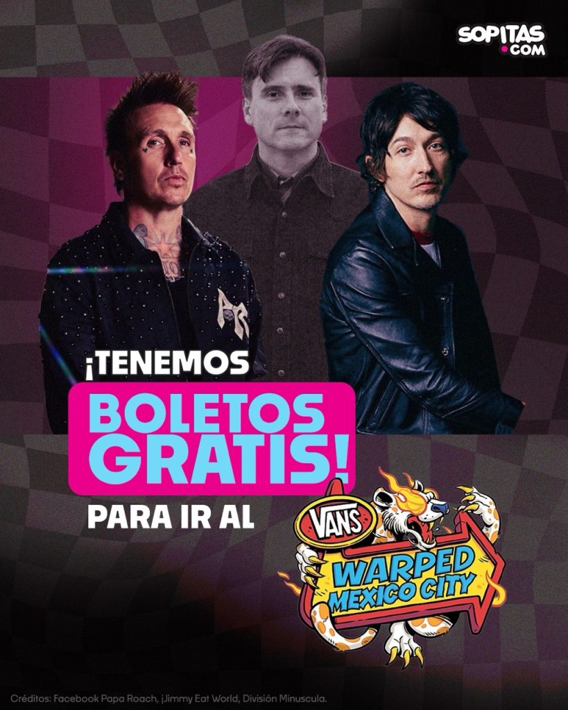 imagen ilustrativa de la promoción de boletos que Sopitas.com regala para el Vans Warped Tour México