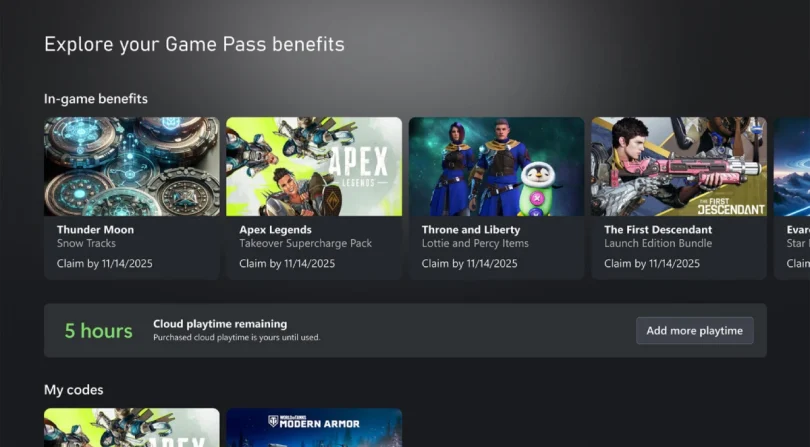 Xbox Cloud Gaming limitará el tiempo de juego para los usuarios de Game Pass.