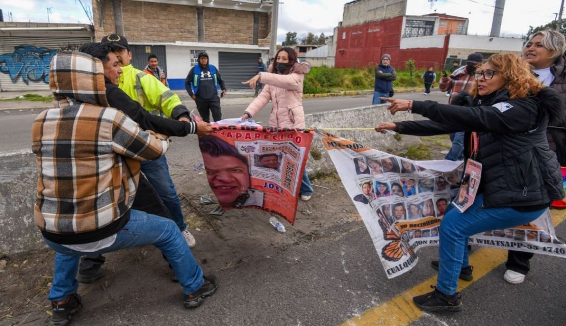 Bloqueo en la México-Toluca: Esto exigen las familias de personas desaparecidas