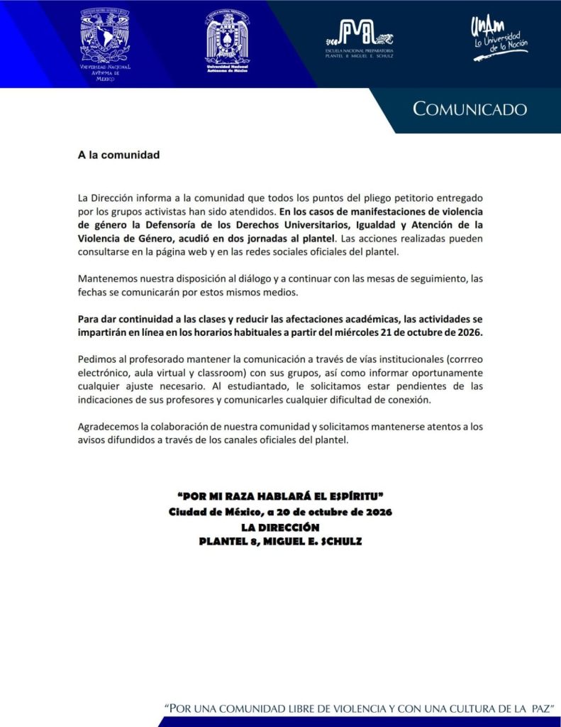 Estudiantes de la UNAM y UAM entran en paro; esto es lo que exigen